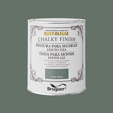 G-25822 : 25822 RUST-OLEUM TINTA CALCÁRIA MOBILIÁRIO VERDE ABETO 0,75L 5733889 BRUGUER