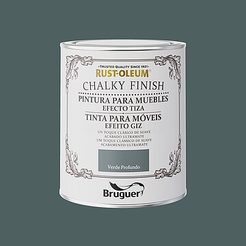 G-25823 : 25823 RUST-OLEUM CHALKY FINISH MÓVEIS VERDE PROFUNDO 0,75L 5733890 BRUGUER