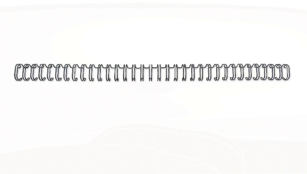 GBC Wirebind Encadernação de Fio 3: 1 N.º 5, 8mm - A4 Preto (100) - Duráveis - Proteção de Espaçamento de Precisão - Construção de Fio de Duplo Nó - Flexível - Seguro - Ampla Gama de Tamanhos e Cores - Profissional RG810510