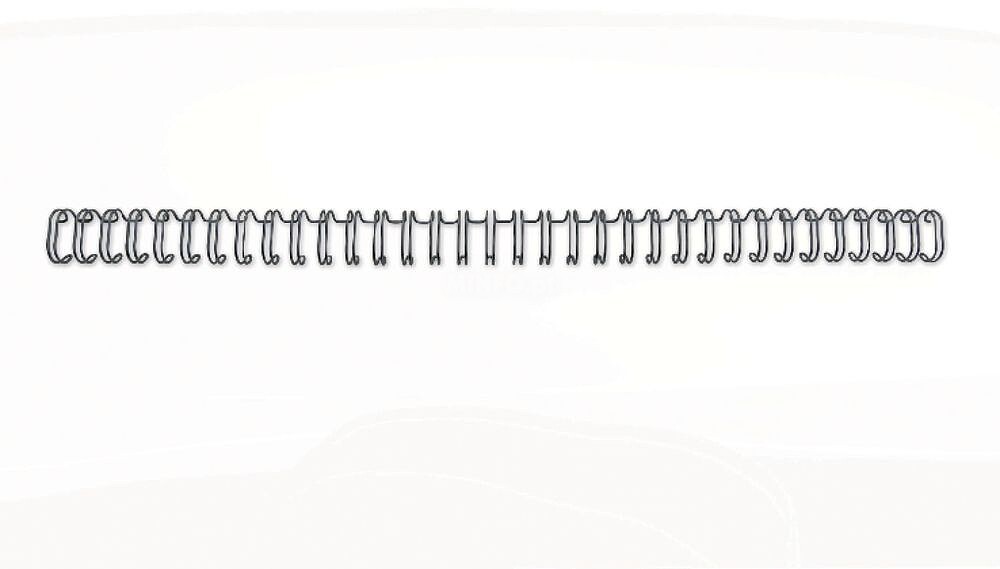 Pacote de 100 Espirais para Encadernação de Fio GBC 11mm A4 - Para 34 furos - Até 100 folhas - Profissional, Durável e Flexível - Preto RG810710