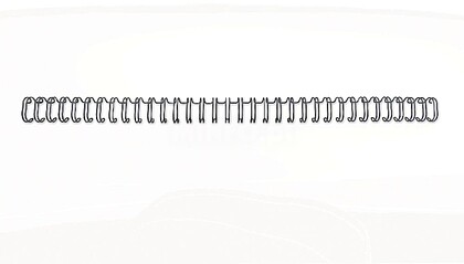 Pacote de 100 Espirais para Encadernação de Fio GBC 11mm A4 - Para 34 furos - Até 100 folhas - Profissional, Durável e Flexível - Preto RG810710