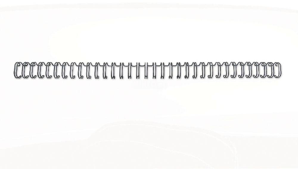 Espiral Gbc Preta Modelo Wire 3: 1 12,7 MM N.8 com Capacidade para 105 Folhas RG810810