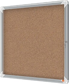 Vitrina Nobo para 6 folhas A4 com superfície de cortiça - ...