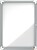 Vitrina Externa Nobo 4 Folhas A4 Superfície Magnética Branca 532x692x45mm Segura em Alumínio - imagem 1