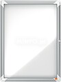 Vitrina Externa Nobo 4 Folhas A4 Superfície Magnética Branca 532x692x45mm Segura em Alumínio