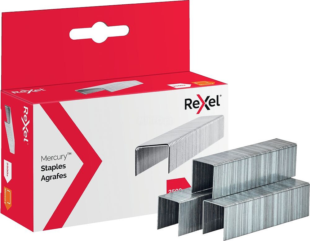 Caixa 2500 - Agrafes Rexel Mercury: Venda Multiplos: 10uni 2100928