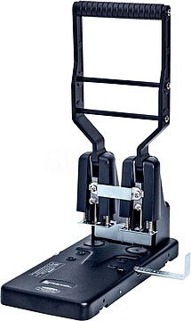 Perfurador Rexel HD 2300 para Folhas Grossas até 300 - Punções de 6mm - Cabo Extra-comprido - Guia Metálica com Bloqueio - Profundidade de Papel Ajustável - Preto