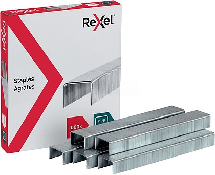 2101054 : AGRAFES REXEL 23/8 ACO CAIXA DE 1000 UNIDADES