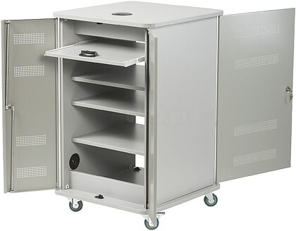 1902339 : ARMARIO MULTIMEDIA NOBO COM PORTA METALICA 57 X 60 X 95 CM