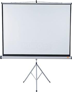 Tripé de Projeção Nobo Pantalla Pro 1750x1325mm - Flexível 4: 3 - Superfície Branca Fosca - Portátil - Cor Branca