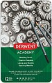 Conjunto de Desenho Derwent Academy com 12 Lápis de Grafite Hexagonais de Durezas Variadas - Ideal para Esboços - Corpos de Madeira Natural - Fáceis de Afiar - Resistentes a Quebras