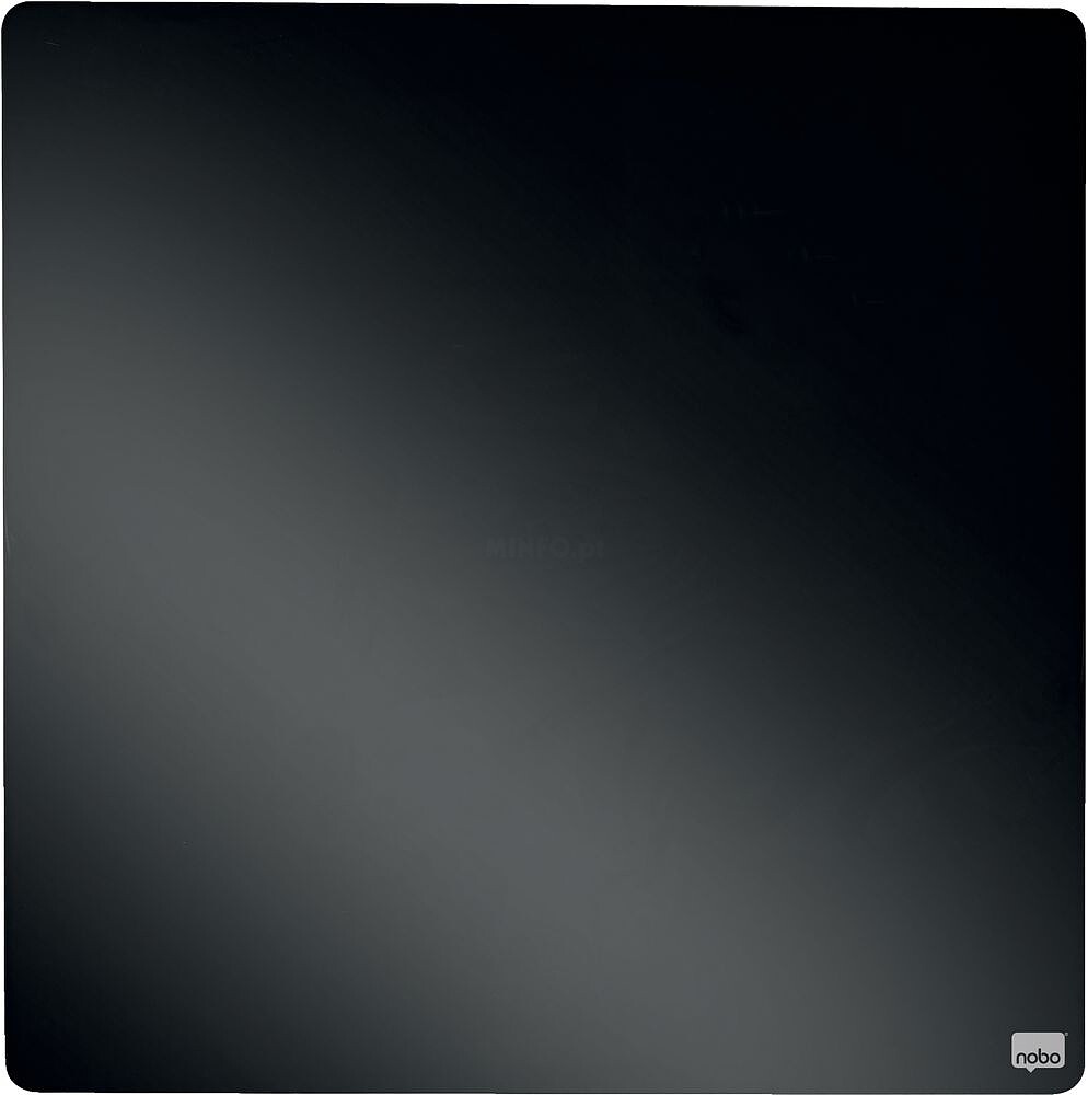 Tijolos Mini Pizarra Magnética Nobo 360x360mm - sem Moldura - Variedade de Cores - Almofadas e Ímãs - Design Criativo e Colorido - Preto