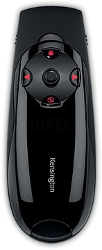 Apresentador Inalambrico Expert Kensington com Ponteiro Laser Vermelho e Controlo de Cursor - Preto - Joystick de Controlo do Cursor - Botão Retroiluminado - Alcance Inalambrico de 45M - Armazenamento Interno