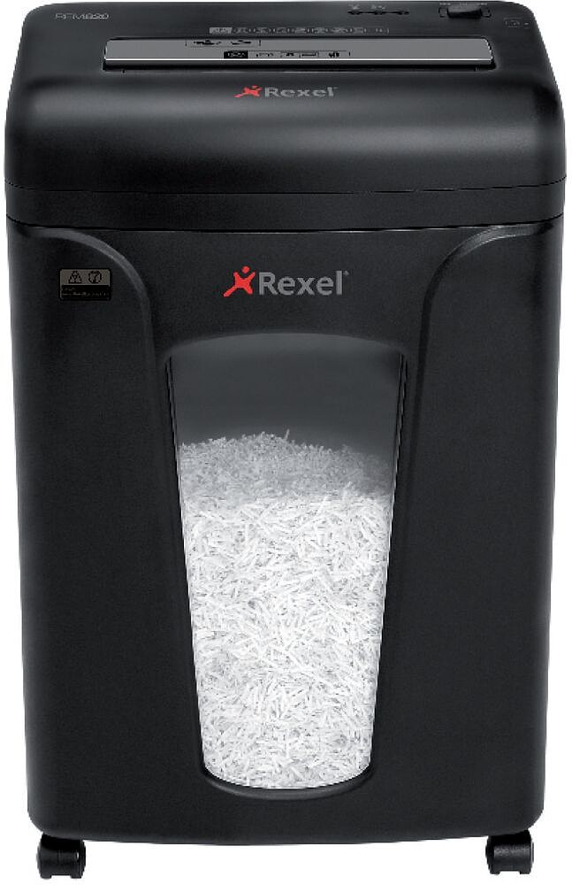 Rexel Mercury Destruidora Microcorte - Antiatrapamento - Até 8 Folhas - Destrói Grampos, Clipes e CDs - Capacidade de Lixeira 21L, 220 Folhas A4