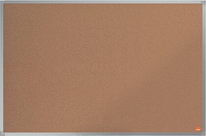 Nobo Essence Tabuleiro de Anúncios de Cortiça 900x600mm - Montagem em Esquinas - Superfície de Cortiça - Moldura de Alumínio Anodizado - Cor Natural