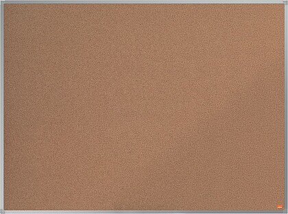 Tabuleiro de Anúncios de Cortiça Nobo Essence 1200x900mm - Montagem em Esquinas - Superfície de Cortiça - Moldura de Alumínio Anodizado - Cor Natural
