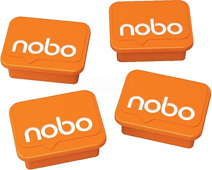 “1905327 : IMANES ”“NOBO”“ PARA QUADRO MAGNETICOS (4) 43466 laranjas”