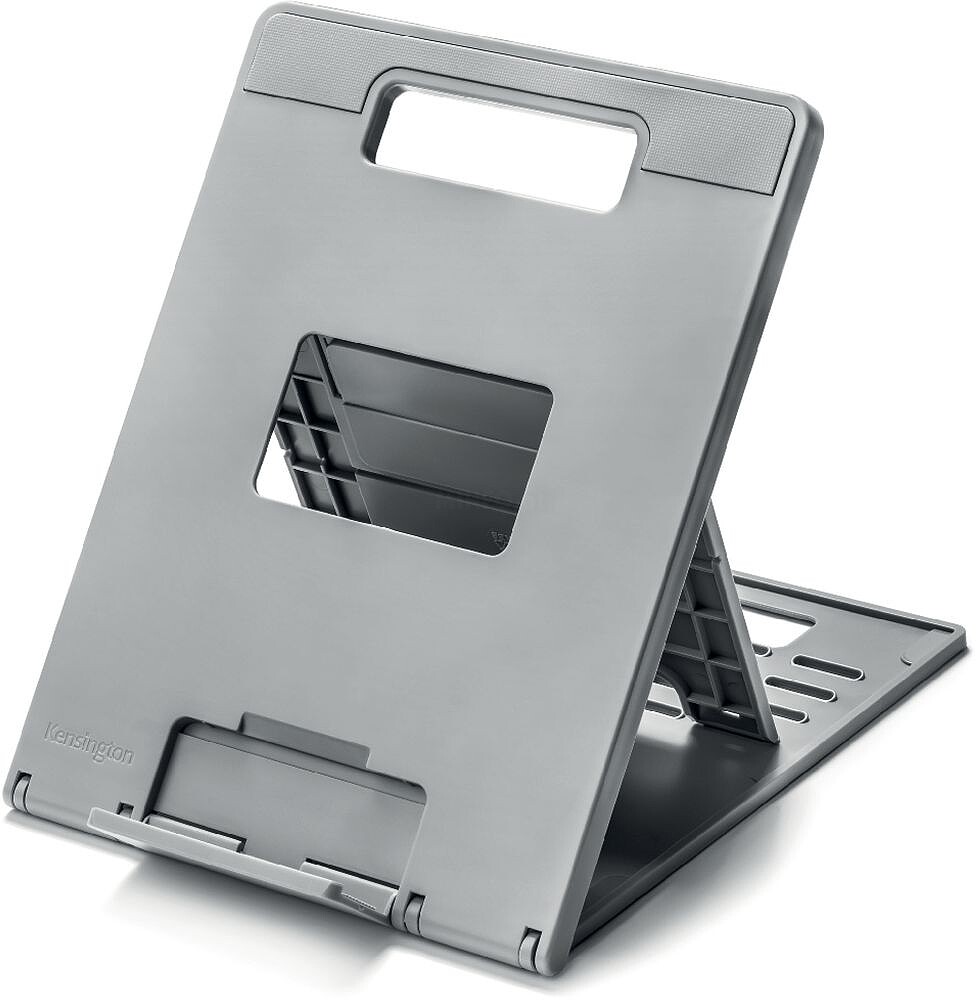 Kensington Smartfit Easy Riser Suporte para Portátil e Tablet - Estrutura que Facilita a Ventilação - 4 Ajustes de Altura - Base Antiderrapante - Cor Cinza