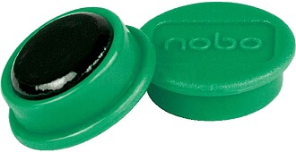 1915296 : PACK DE 10 ÍMANES PARA QUADROS BRANCOS VERDE 24MM