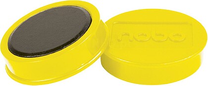 1915316 : PACK DE 10 ÍMANES PARA QUADROS BRANCOS 2.5KG AMARELO 38MM