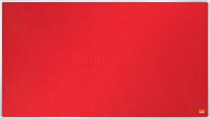 “1915419 : PAINEL DE FELTRO VERMELHO FORMATO PANORÂMICO 32”” 710X400MM “