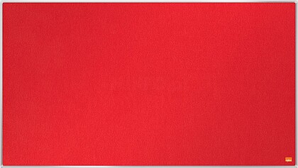“1915420 : PAINEL DE FELTRO VERMELHO FORMATO PANORÂMICO 40”” 890X500MM “