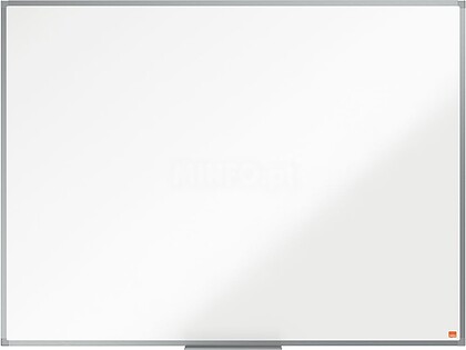 Essencial Nobo Pizarra Magnética de Aço Vitrificado 1200x900mm - Montagem em Esquinas - Superfície de Borracha Superior - Cor Branca