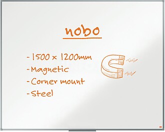 1915487 Essencial Nobo Pizarra Magnética de Aço 1500x1200m...