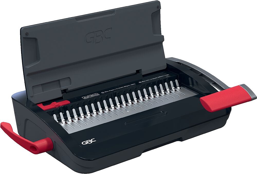 GBC CombBind CB12 Encadernadora Manual de Canutilho - Encaderna até 165 Folhas A4 - Pode Perfurar até 14 Folhas - Rápida e Simples de Usar - Cor Preta 4410060
