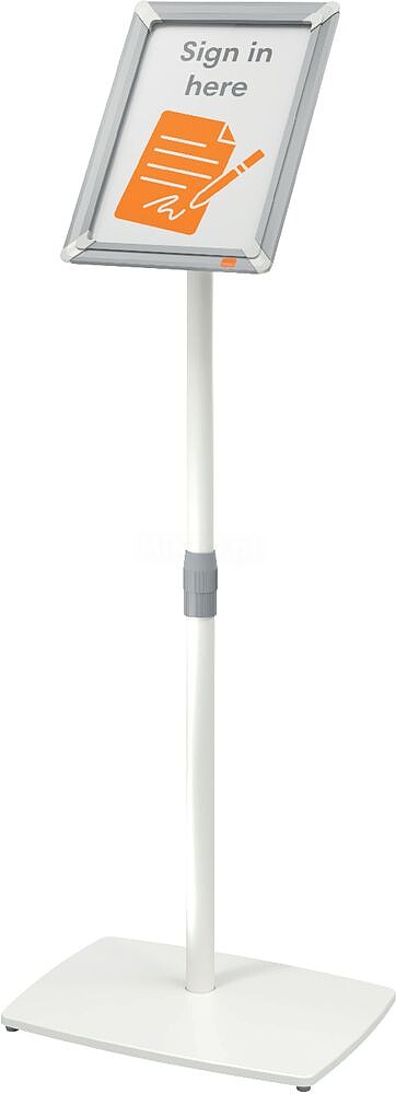 Suporte de chão nobo premium plus din a4 com moldura e sistema de abertura por clip premium 1915737