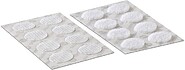 Circulos Adhesivos Hook&loop Ø16 mm, Blancos, 16 pares G-47135