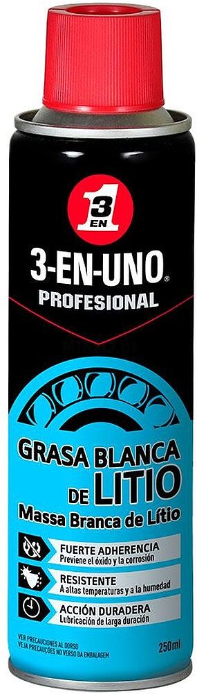 Grasa Branca de Litio 250ML 3 em 1