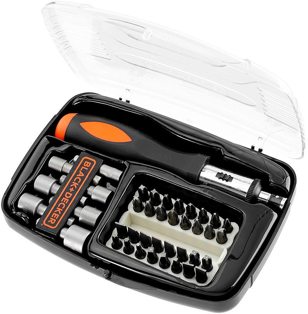 Jogo de 40 peças para aparafusar com chave de impacto A7062-XJ BLACK+DECKER G-84427