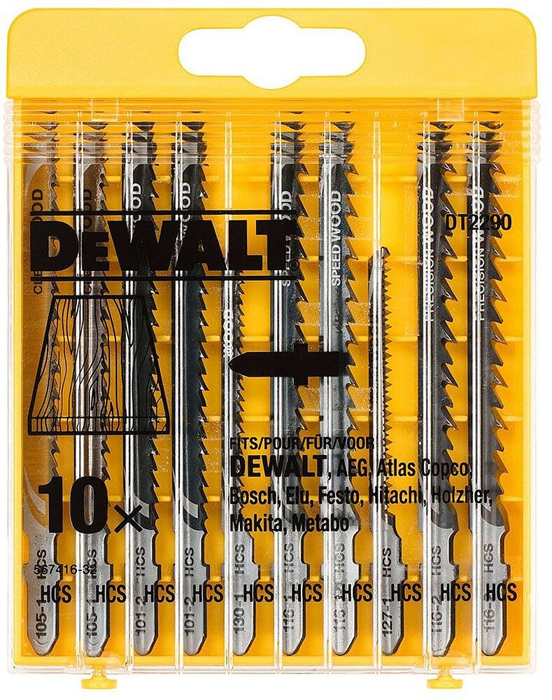 S.OF. CONJUNTO DE 10 FOLHAS Serra CALAR Madeira DT2290-QZ DEWALT G-84565