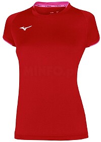 CAMISETA DE MULHER MIZUNO SLEEVE - Vermelho XXL