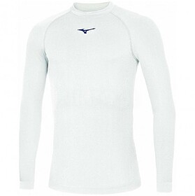 T-SHIRT TÉRMICA MIZUNO TEAM CORE MANGA COMPRIDA - Branco XL