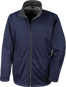 R209X Casaco mens softshell tam: M cor: Navy : Result Tecido...