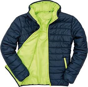 R233M Blusão acolchoado tam: XS cor: Navy/ Lime : Result Si...
