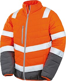 R325M Blusão de segurança suave ao toque tam: S cor: Fluor...