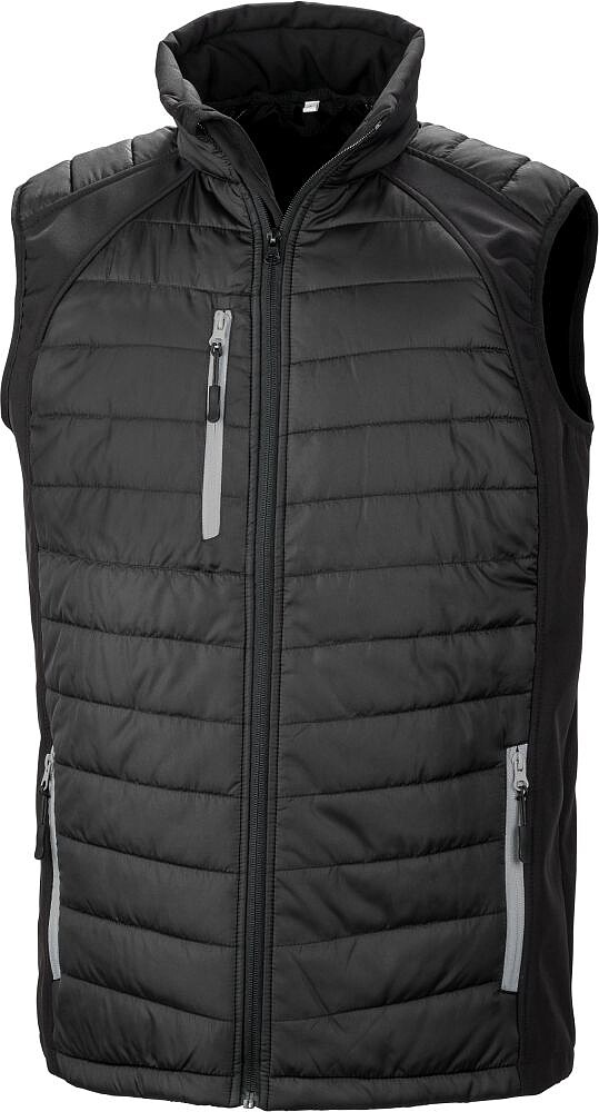 Colete Softshell acolchoado Black Compass R238X