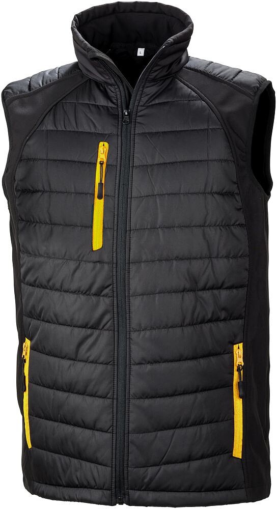 Colete Softshell acolchoado Black Compass R238X