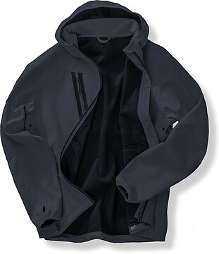 Casaco Softshell de 3 camadas reciclado com capuz unissexo R909X