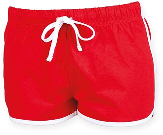 SK069 Calção retro de senhora tam: M cor: Red/ White : SF ...