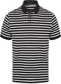 FR230 Polo jersey às riscas tam: S cor: Navy/ White : Front...