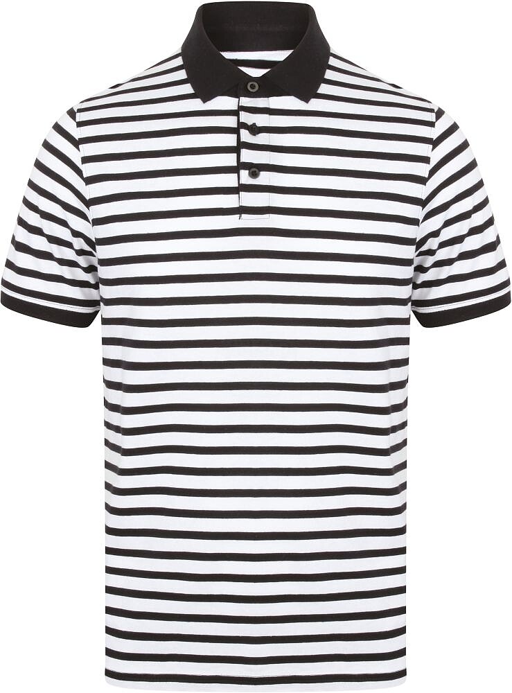 Polo jersey às riscas FR230