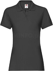 SC63030 Polo de senhora Premium tam: S cor: Black : Fruit of...