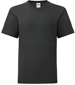 T-SHIRT FRUIT OF THE LOOM KIDS ICONIC 150 T - Preto 9-11 Ano...