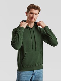 SWEAT FRUIT OF THE LOOM LIGHTWEIGHT HOODED SWEAT - Verde Esc...