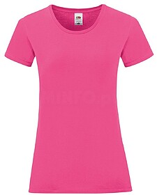 T-SHIRT FRUIT OF THE LOOM ICONIC 150 T LADIES - Fúcsia M