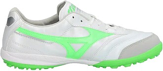 BOTAS DE FUTEBOL Mizuno MORELIA SALA PRO TF - Branco/Verde F...